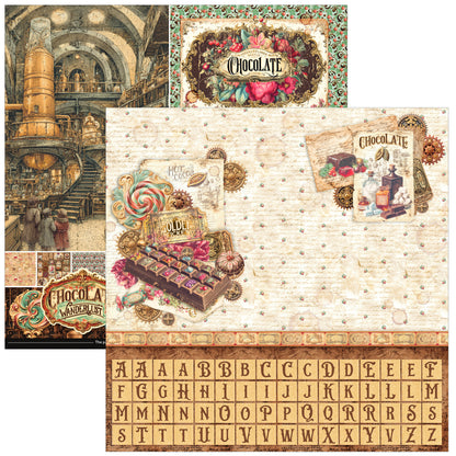 Ciao Bella The Chocolate Factory 12x12 Inch Patterns Pad (8pcs)