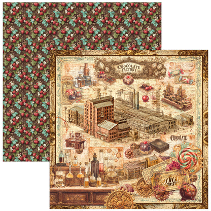 Ciao Bella The Chocolate Factory 12x12 Inch Patterns Pad (8pcs)