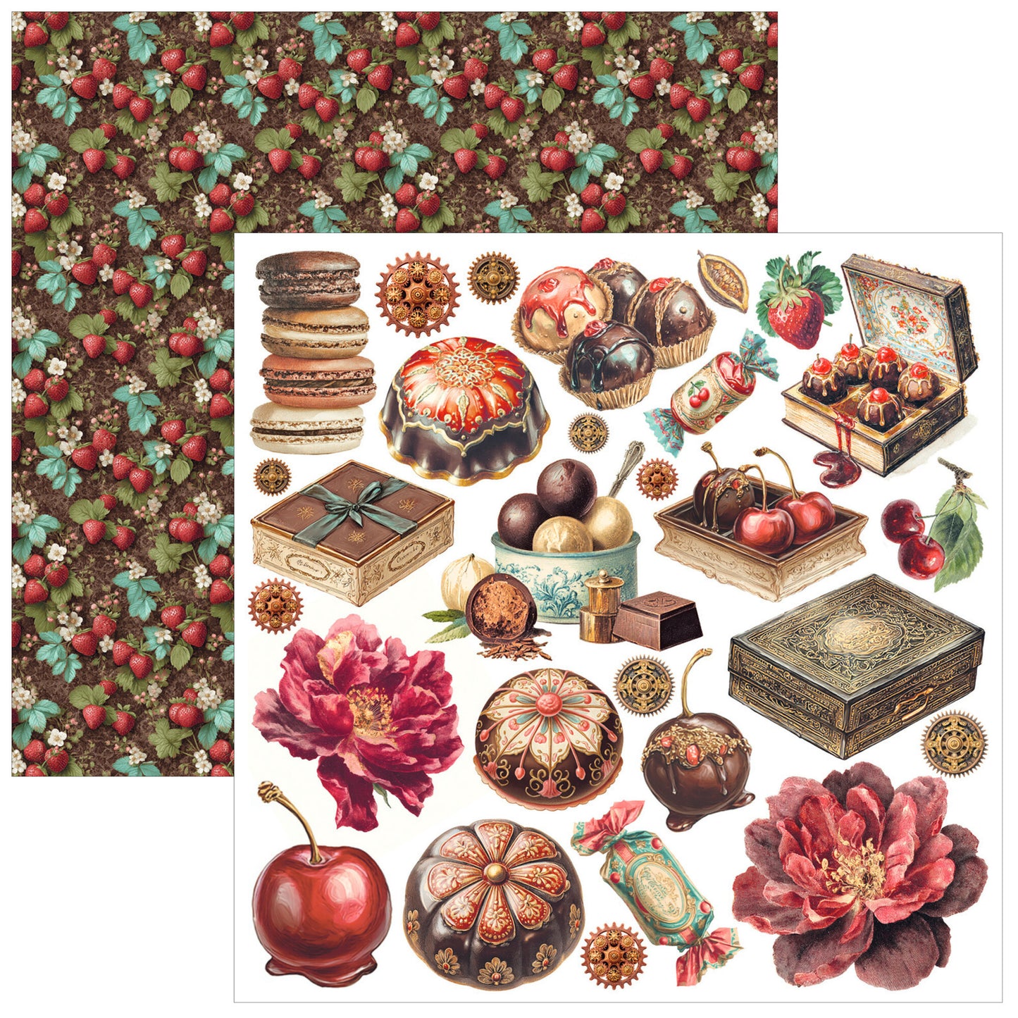 Ciao Bell The Chocolate Factory 6x6 Inch Fussy Cut Pad (24pcs)