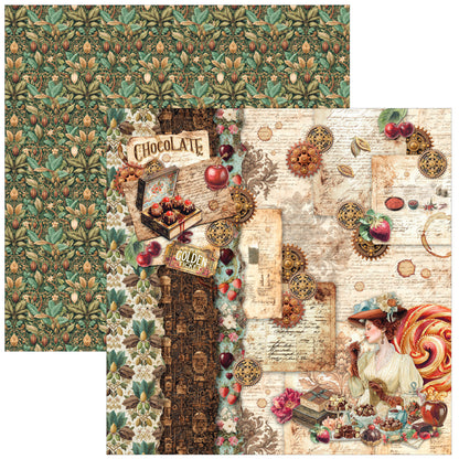 Ciao Bell The Chocolate Factory 8x8 Inch Paper Pad (12pcs)