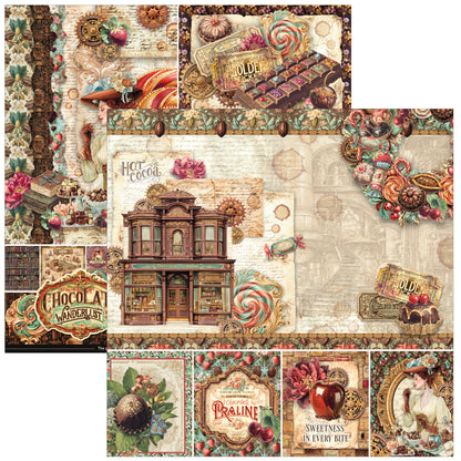 Ciao Bell The Chocolate Factory 8x8 Inch Paper Pad (12pcs)