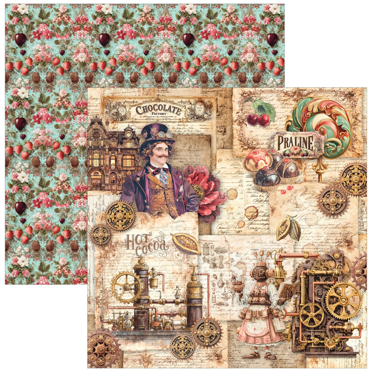 Ciao Bell The Chocolate Factory 8x8 Inch Paper Pad (12pcs)