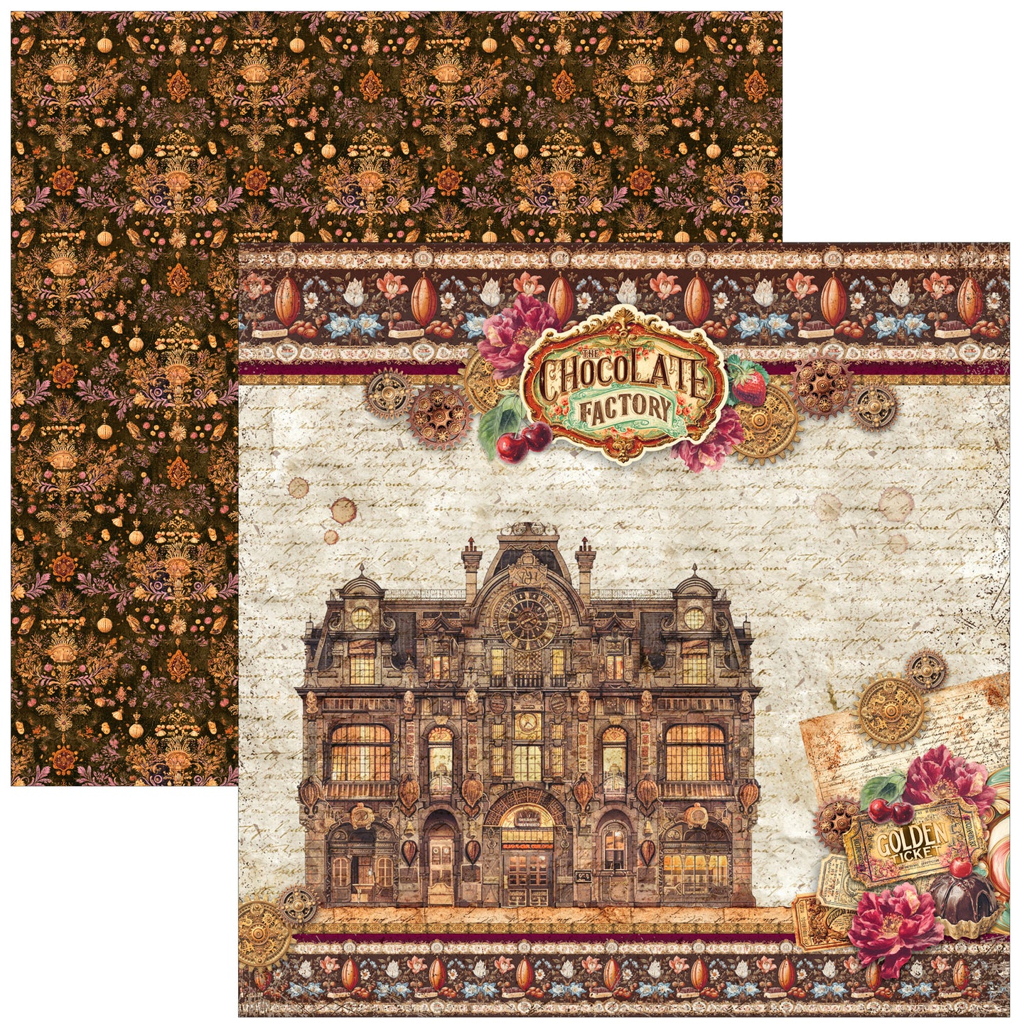 Ciao Bell The Chocolate Factory 8x8 Inch Paper Pad (12pcs)