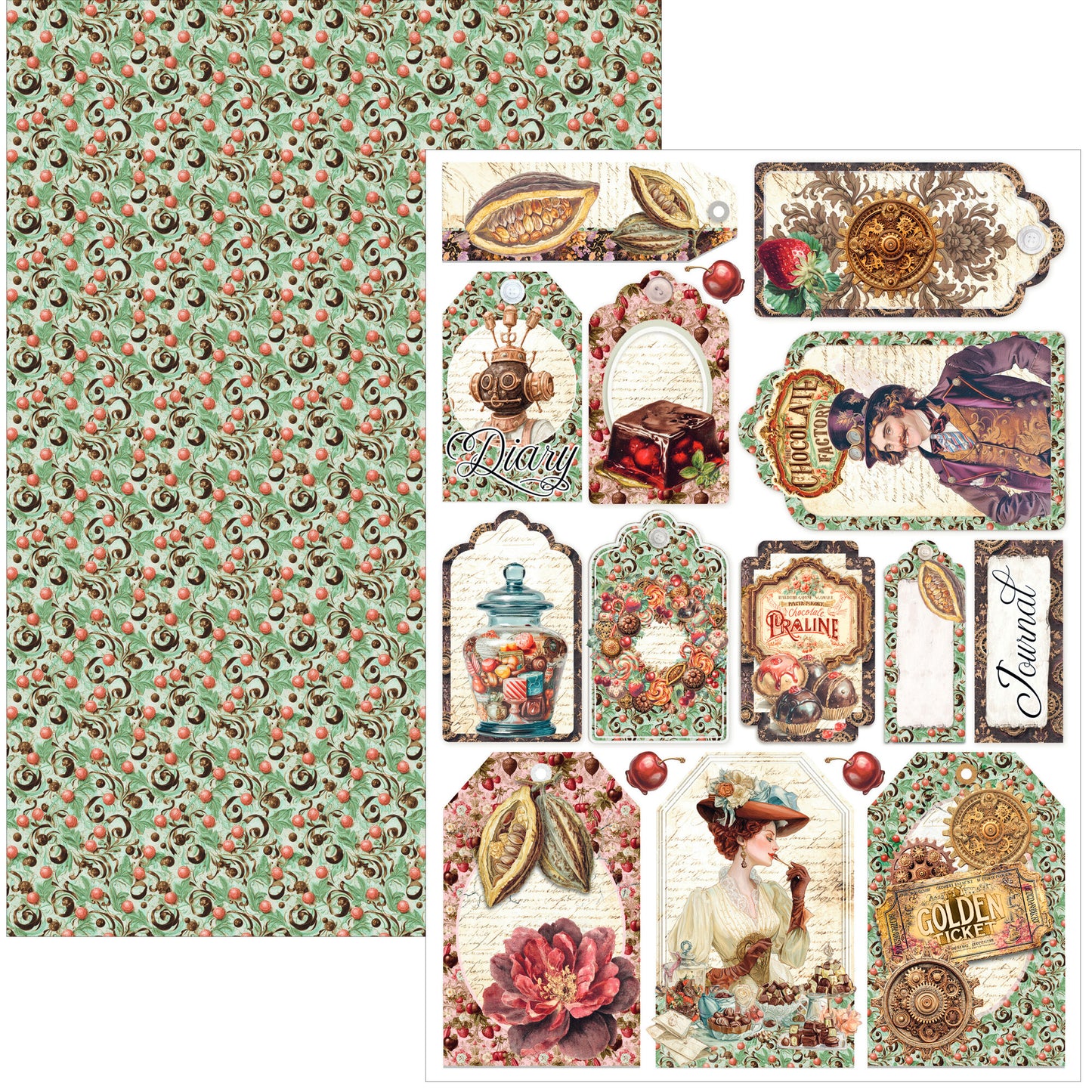 Ciao Bella The Chocolate Factory A4 Creative Pad (9pcs)
