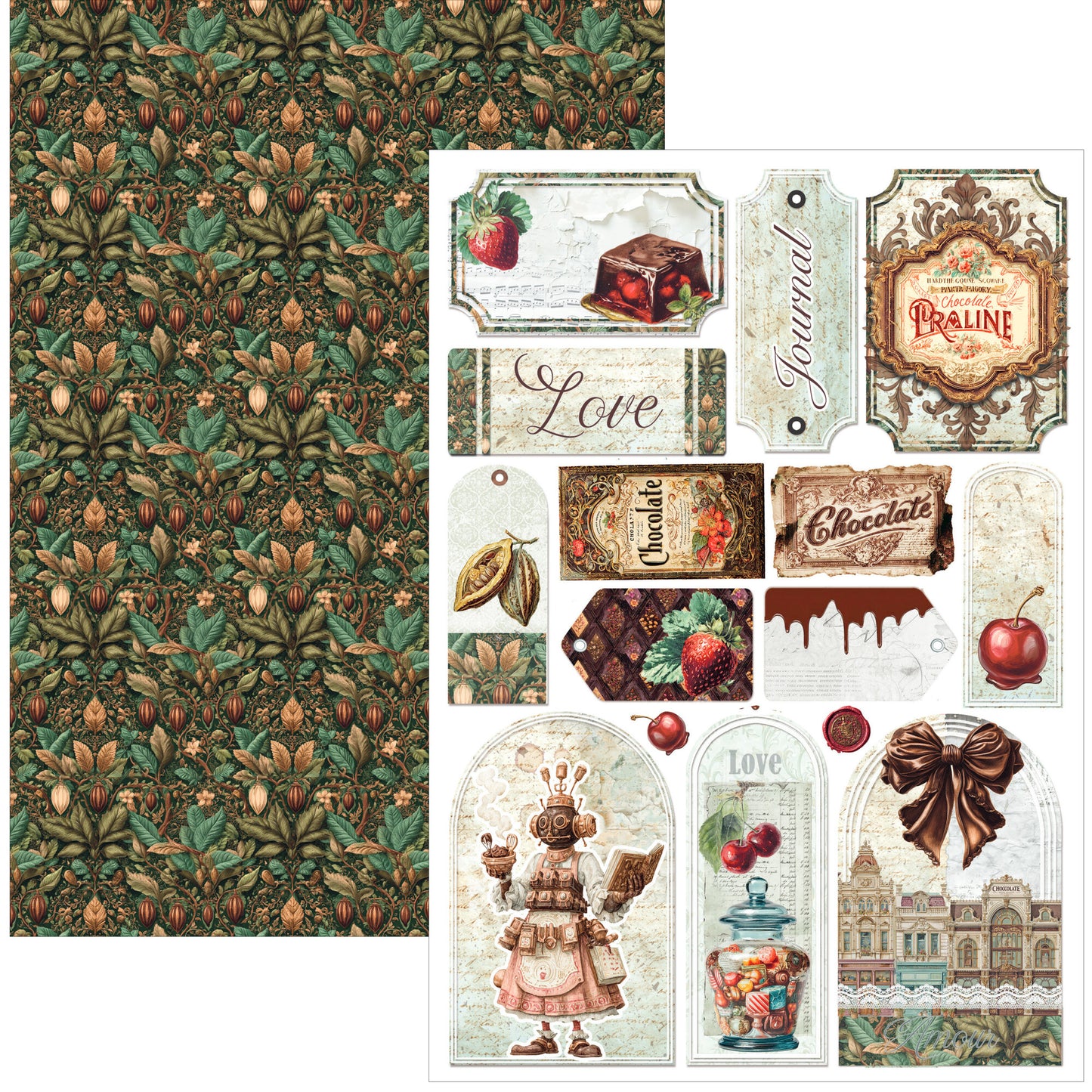 Ciao Bella The Chocolate Factory A4 Creative Pad (9pcs)