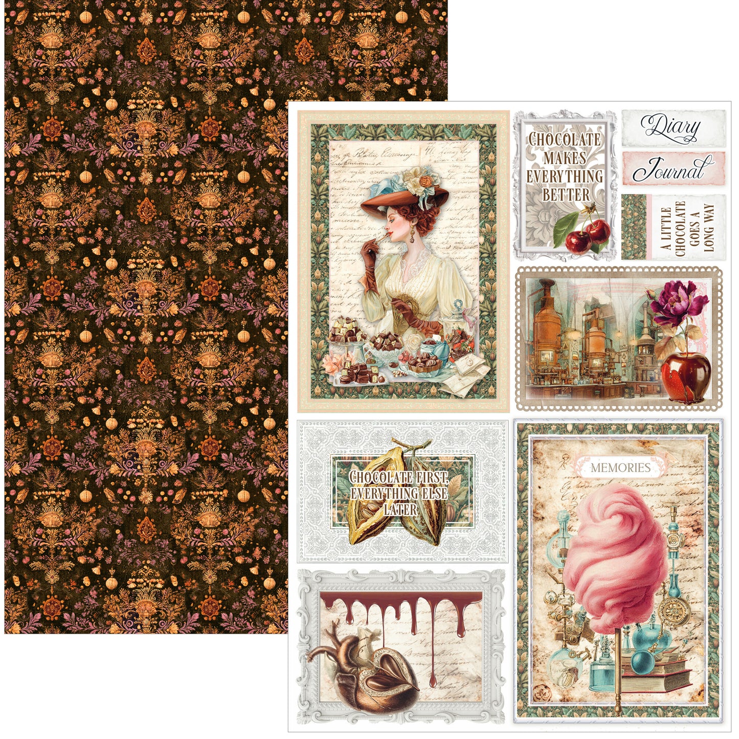 Ciao Bella The Chocolate Factory A4 Creative Pad (9pcs)