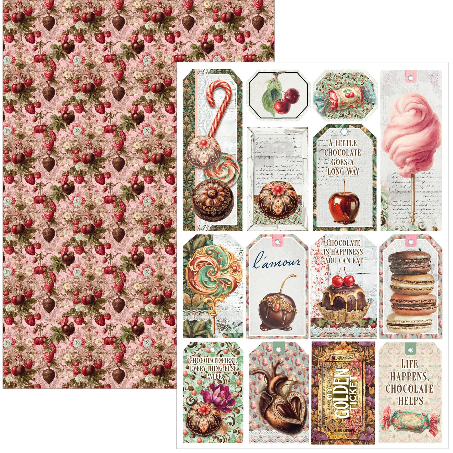 Ciao Bella The Chocolate Factory A4 Creative Pad (9pcs)