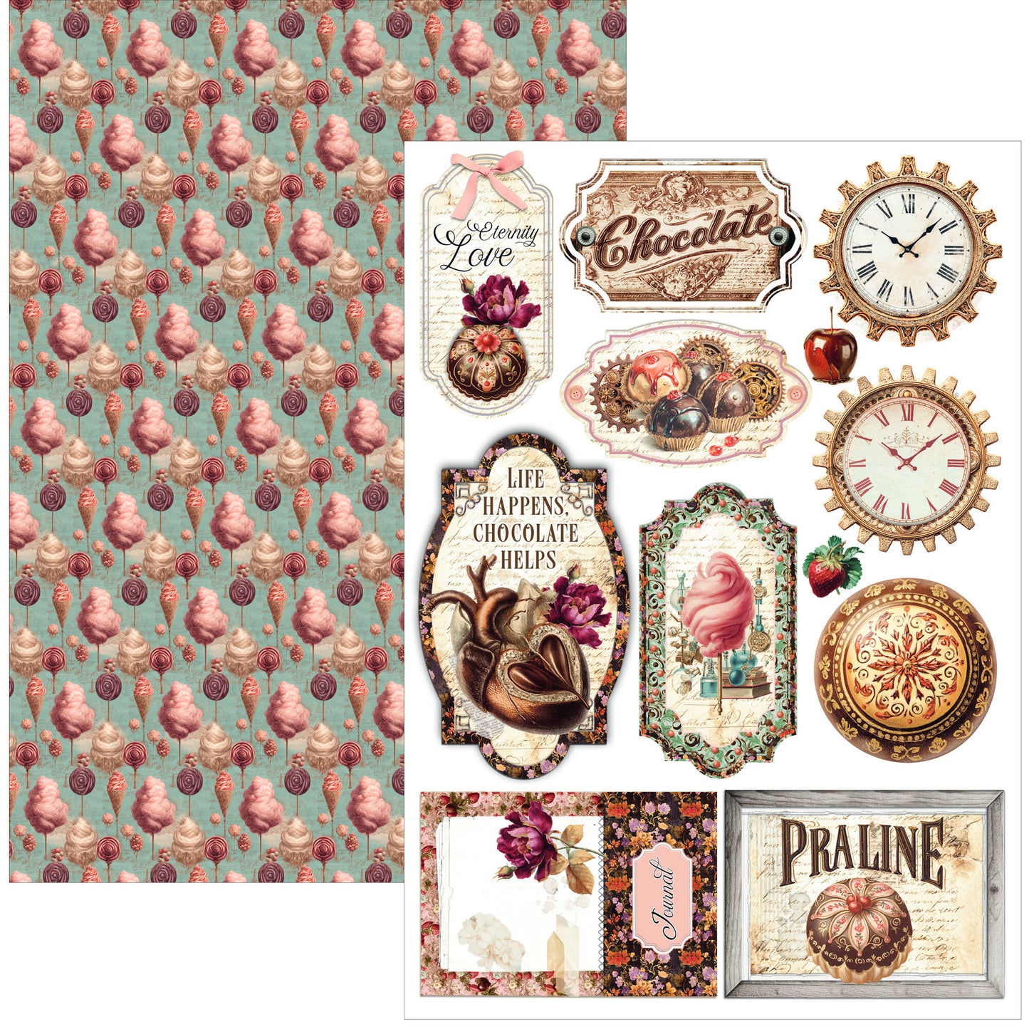 Ciao Bella The Chocolate Factory A4 Creative Pad (9pcs)