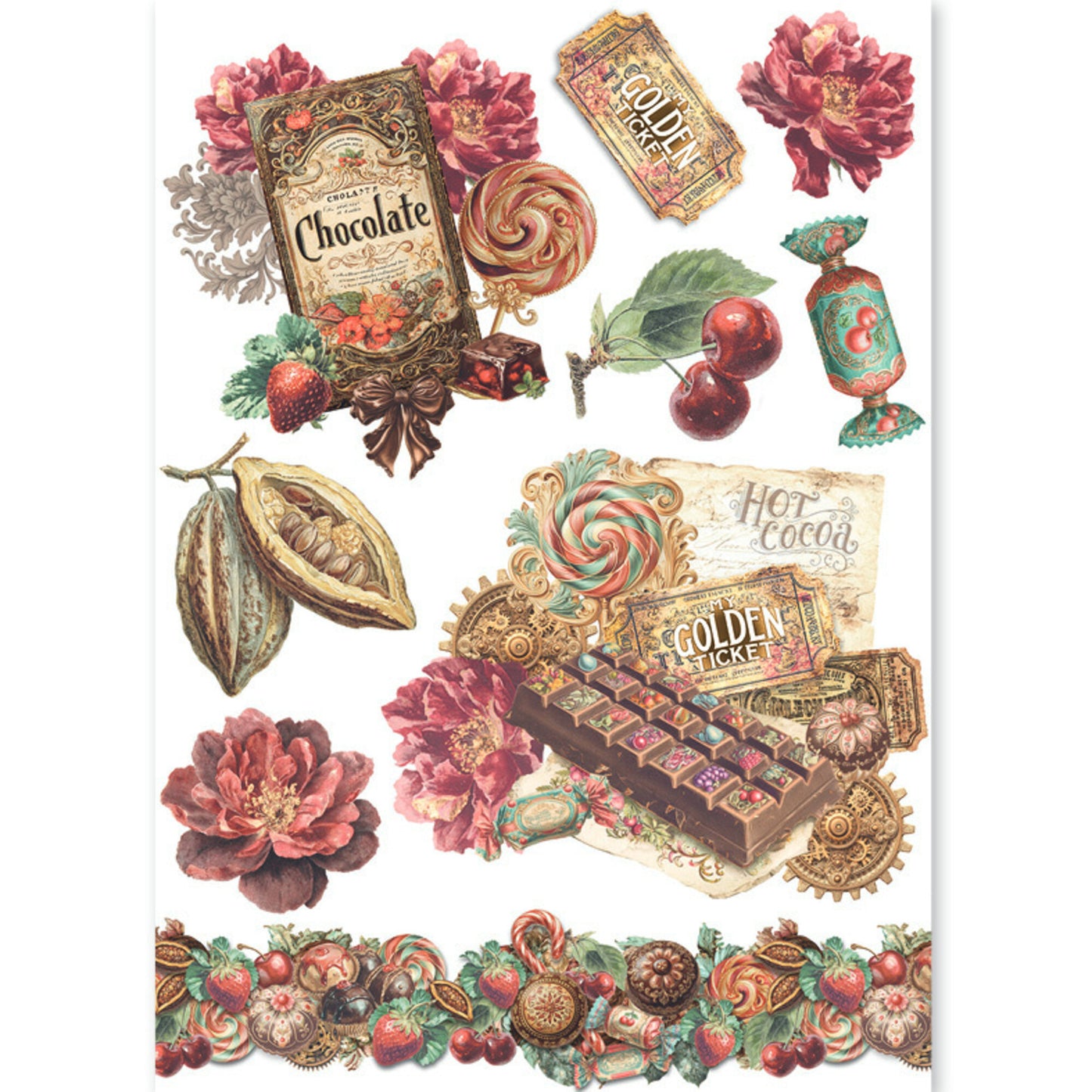 Ciao Bell The Chocolate Factory A5 Rice Paper Mixed (8pcs)