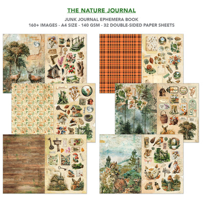 Ciao Bella The Nature Journal A4 Junk Journal Ephemera Book (32pcs)