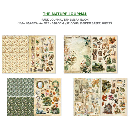 Ciao Bella The Nature Journal A4 Junk Journal Ephemera Book (32pcs)