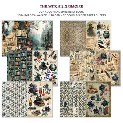 Ciao Bella The Witch's Grimoire A4 Junk Journal Ephemera Book (32pcs)