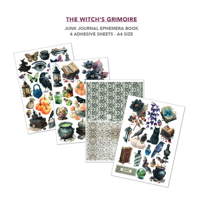 Ciao Bella The Witch's Grimoire A4 Junk Journal Ephemera Book (32pcs)