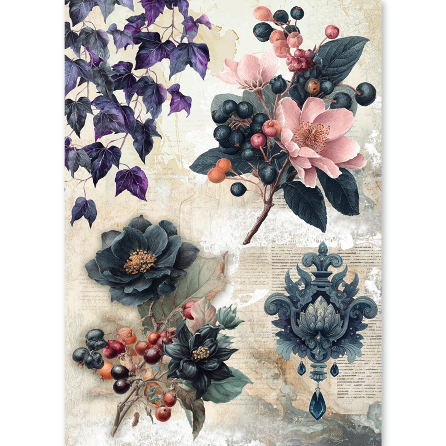 Ciao Bella The Witch's Grimoire A5 Rice Paper Mixed (8pcs)