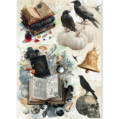 Ciao Bella The Witch's Grimoire A5 Rice Paper Mixed (8pcs)