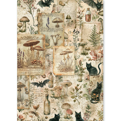 Ciao Bella The Witch's Grimoire A5 Rice Paper Mixed (8pcs)