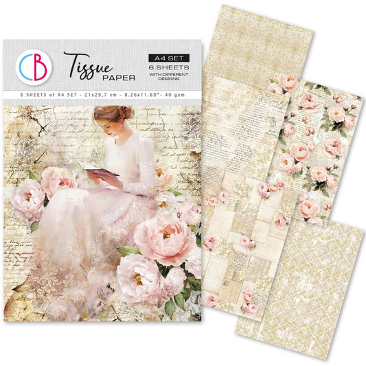 Ciao Bella Tissue Paper A4 A Timeless Love (6pcs)
