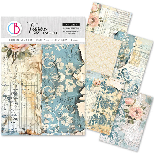 Ciao Bella Tissue Paper A4 French Blue (6pcs)