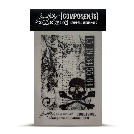 Stampers Anonymous Tim Holtz Cling Stamp - Skull
