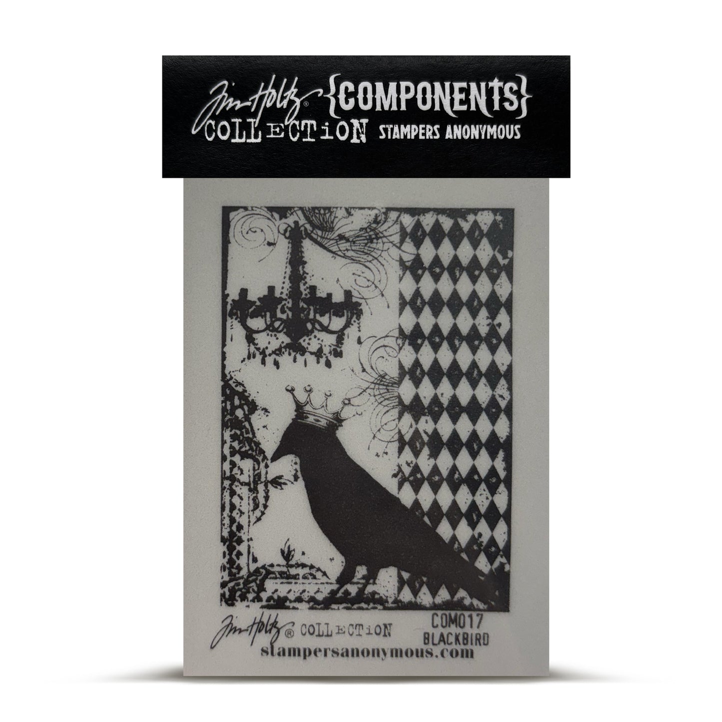 Stampers Anonymous Tim Holtz Cling Stamp - Blackbird