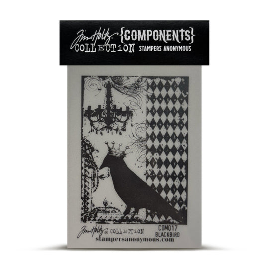 Stampers Anonymous Tim Holtz Cling Stamp - Blackbird