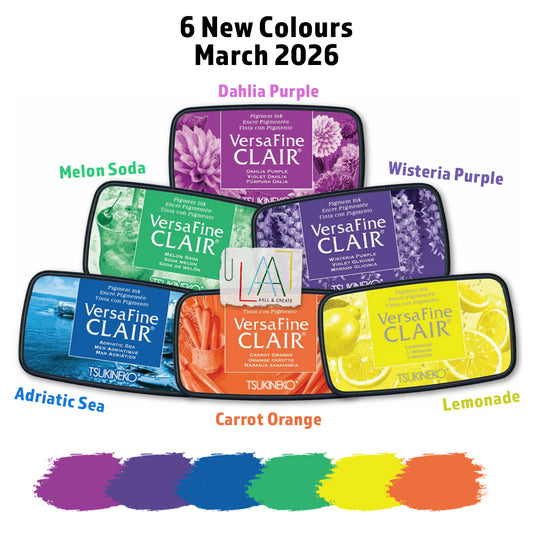 Tsukineko VersaFine Clair 6x NEW March 2026 Inkpads