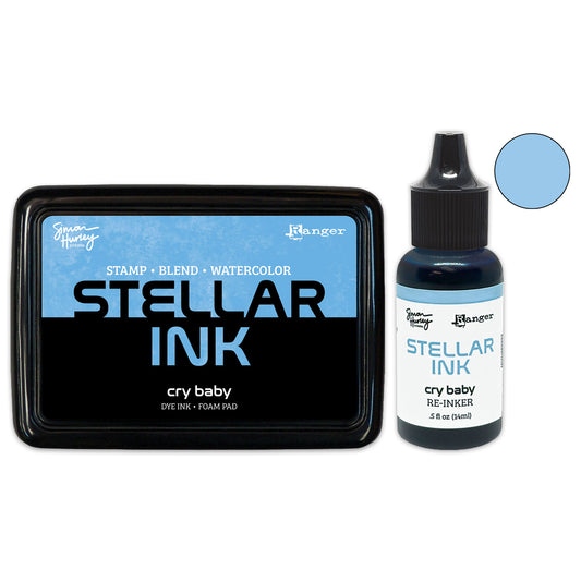Ranger Simon Hurley create. Stellar Ink Pad & Re-Inker - Cry Baby