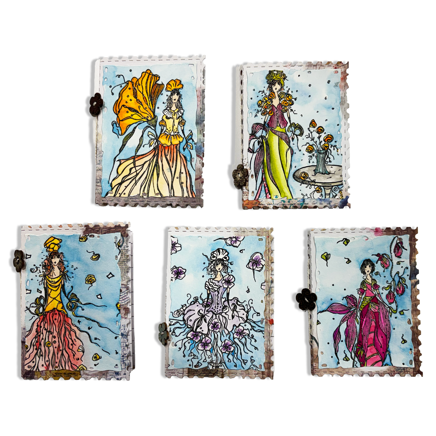 TP-1402 - A6 Stamp Sets - Drawing in Air