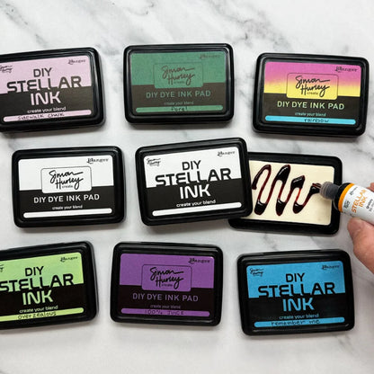 Ranger Simon Hurley create. DIY Dye Felt Ink Pad & Stellar Foam Ink Pad