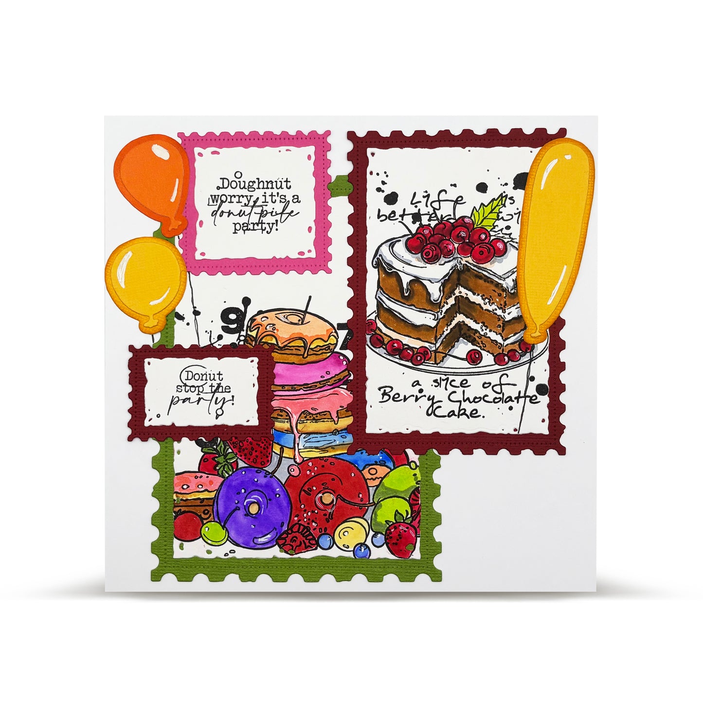 TP-1140 - A7 Stamp Set - Black Forest Hello