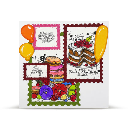TP-1140 - A7 Stamp Set - Black Forest Hello