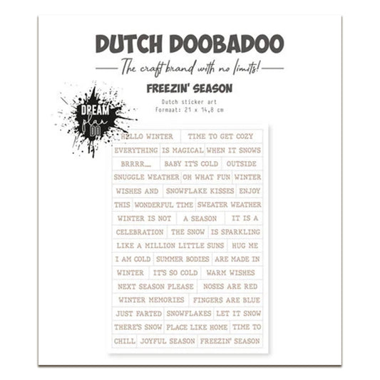 Dutch Doobadoo Dream Plan Do Freezin' Season A5 Dutch Sticker Art