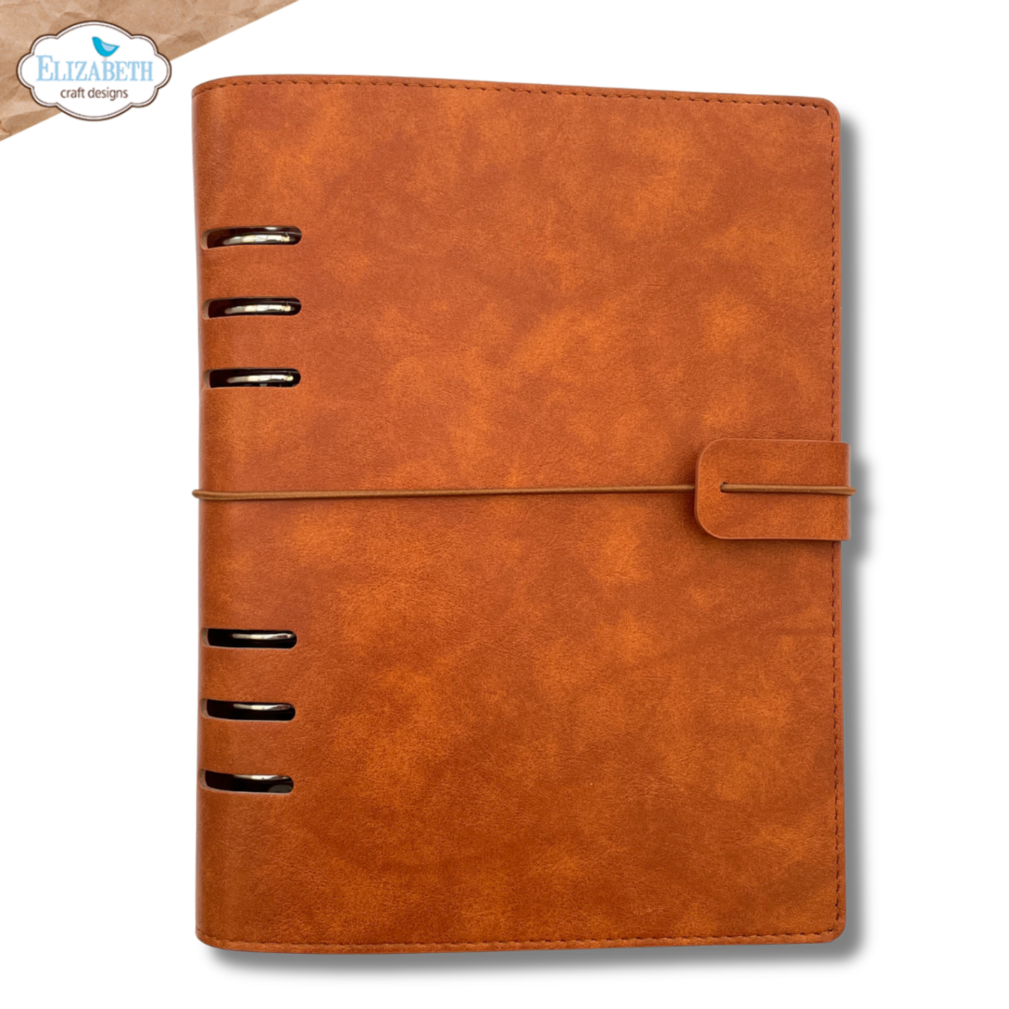 Elizabeth Craft Designs Rest & Relaxation Memory Binder Rusty Brown