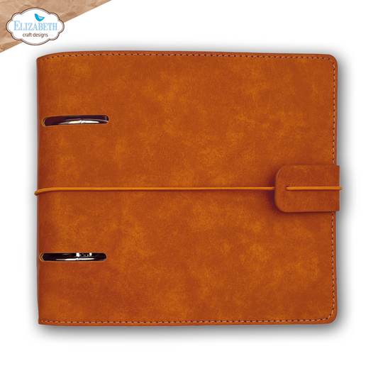 Elizabeth Craft Designs Rest & Relaxation Memory Binder Square Page Rusty Brown by Everyday Memories