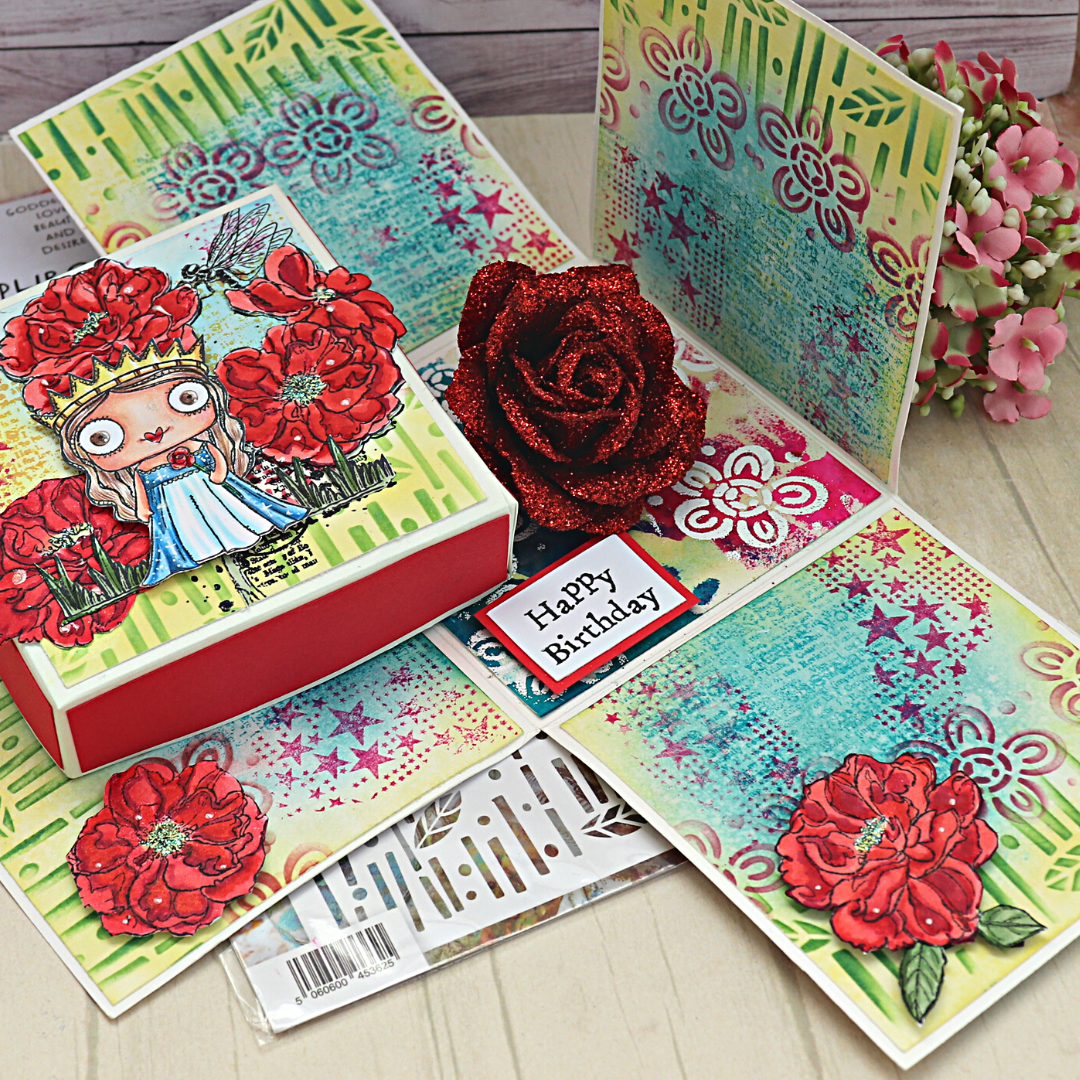 TP-745 - Visiting The Flowers - A5 Clear Stamp Set