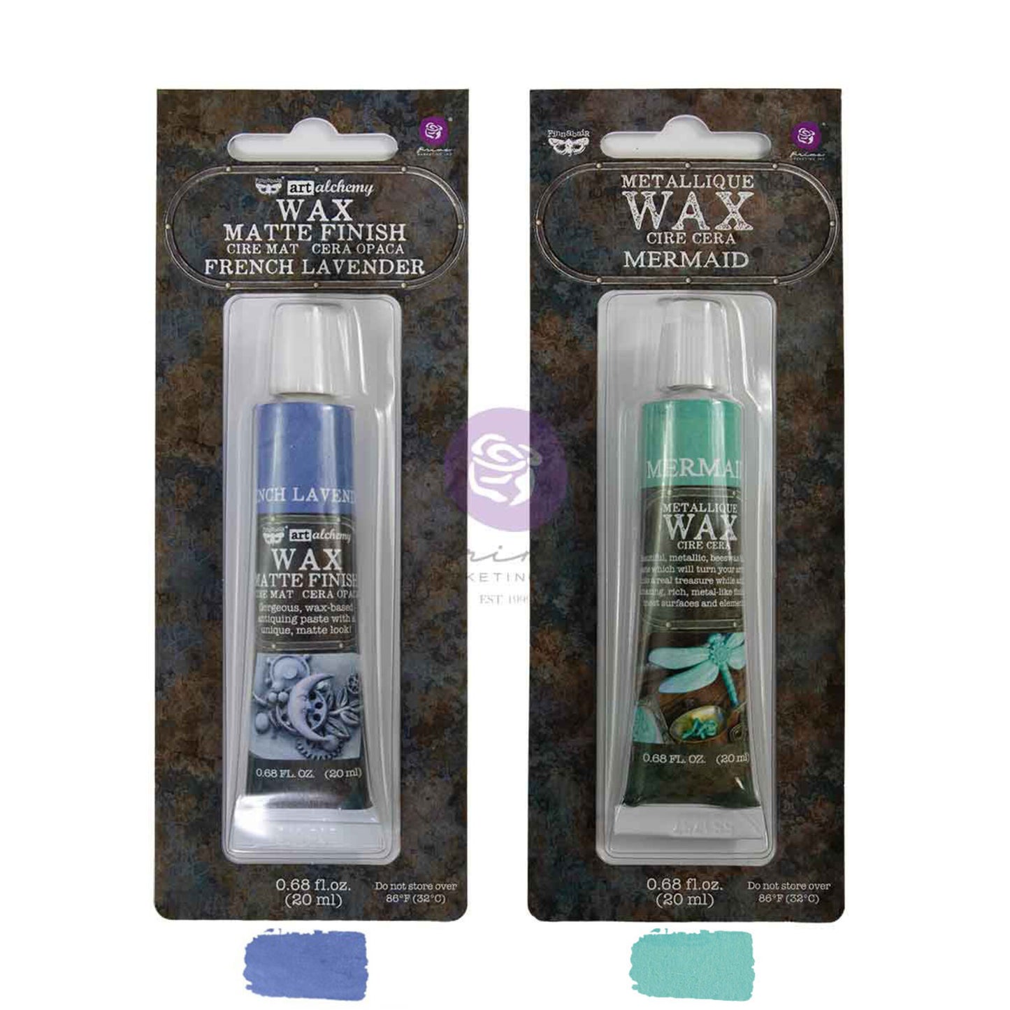 Prima Marketing Finnabair Limited Edition Metallique + Matte Wax Set Whispers (2x20ml)