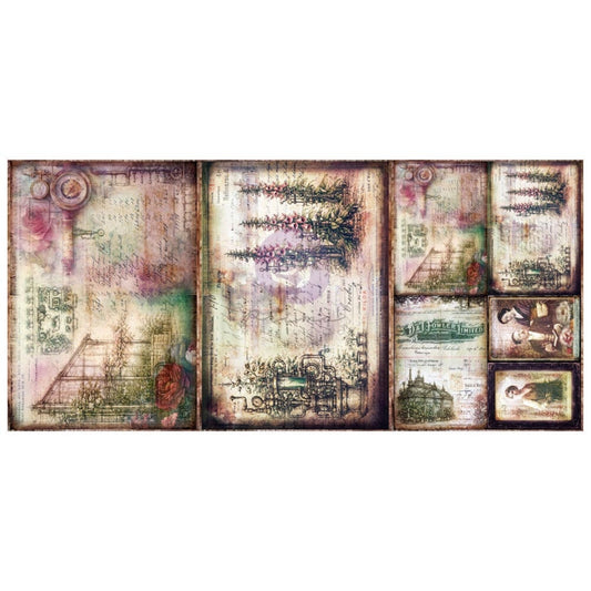 Prima Marketing Finnabair Mechanical Orchard A3 Decoupage Fiber (3pcs)