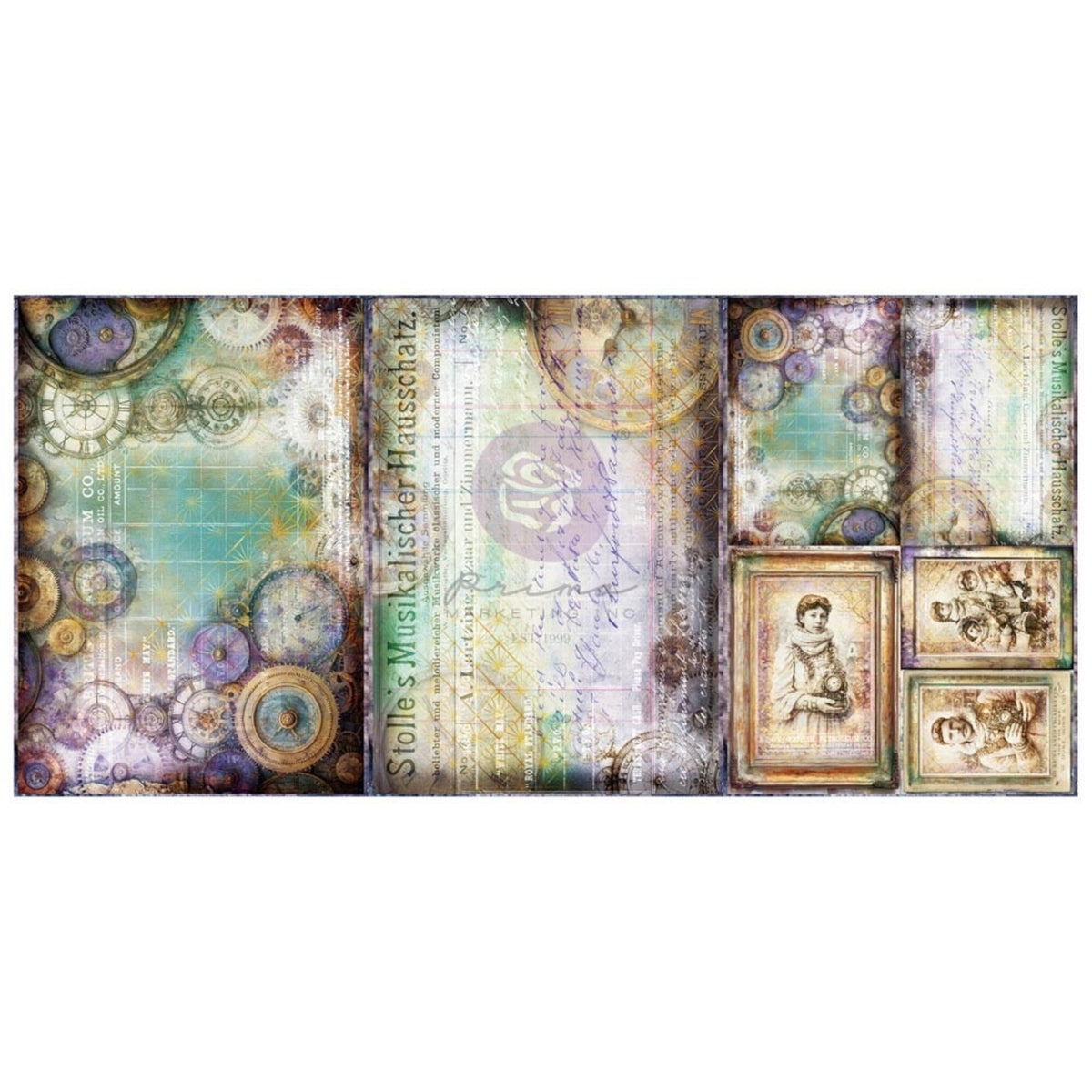 Prima Marketing Finnabair Time Whispers A3 Decoupage Fiber (3pcs)