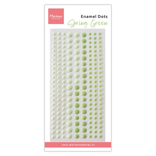 Marianne Design Decoration Enamel Dots Duotone Spring Green