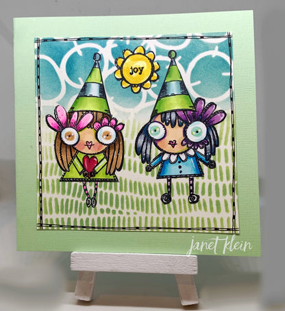 #284 - A6 Clear Stamp Set - Hat Drama