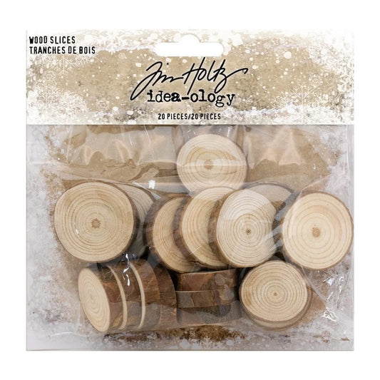 Idea-ology Tim Holtz Wood Slices (20pcs)
