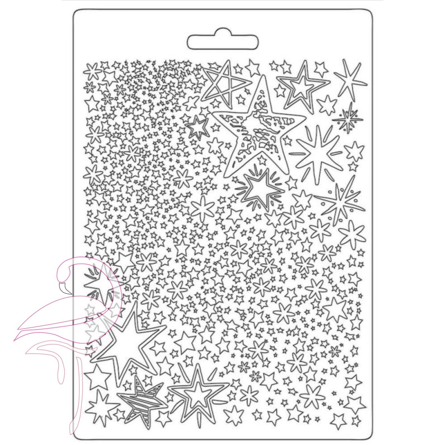 Stamperia Soft Mould A5 Christmas Patchwork Stars