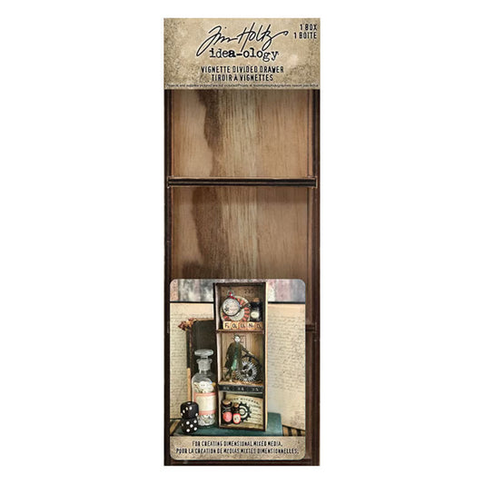 Idea-ology Tim Holtz Vignette Divided Drawer