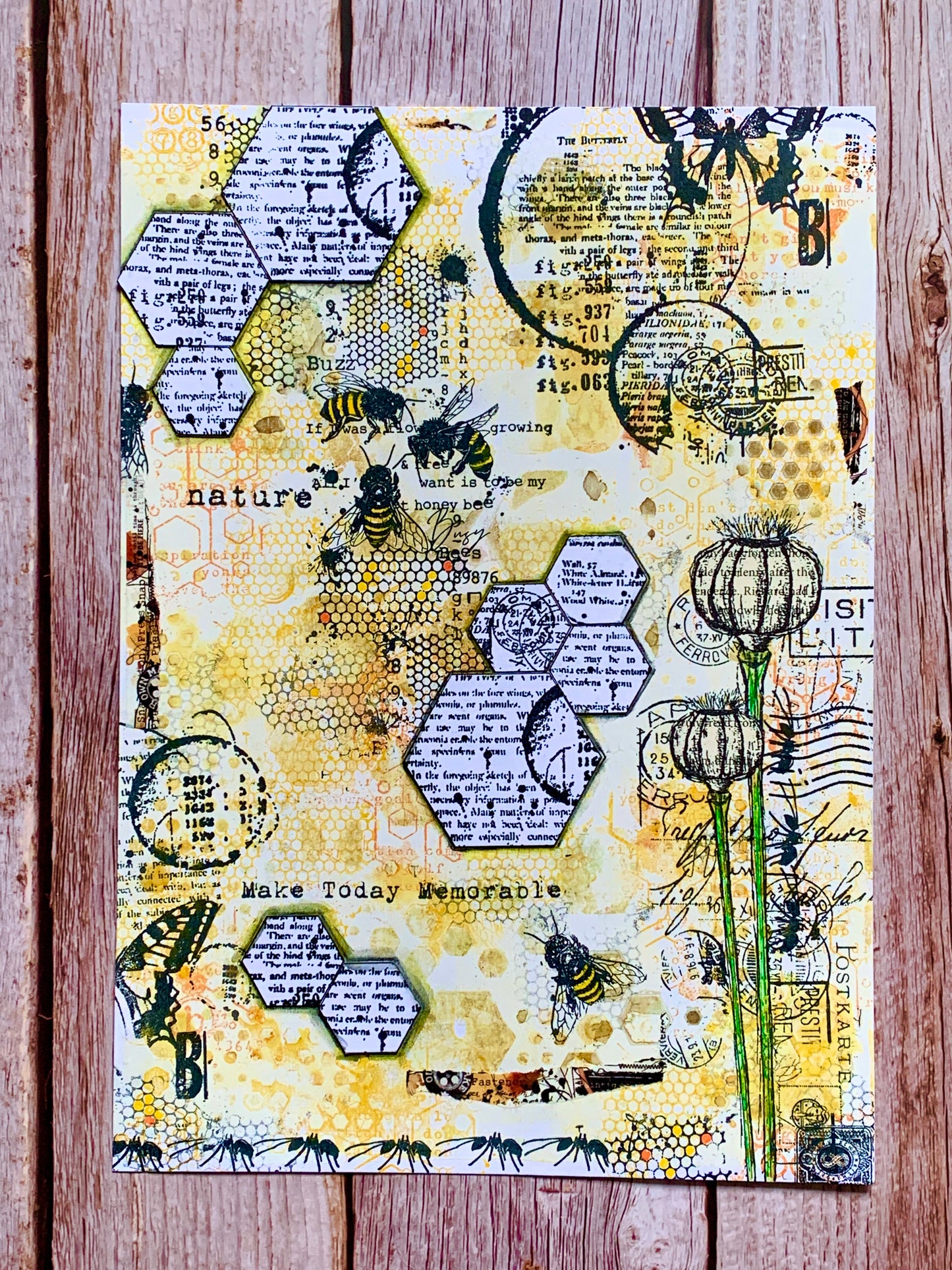 #108 - A4 Stencil - Hugely Hexagonal