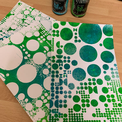 #87 - A4 Stencil - Totally Dotty