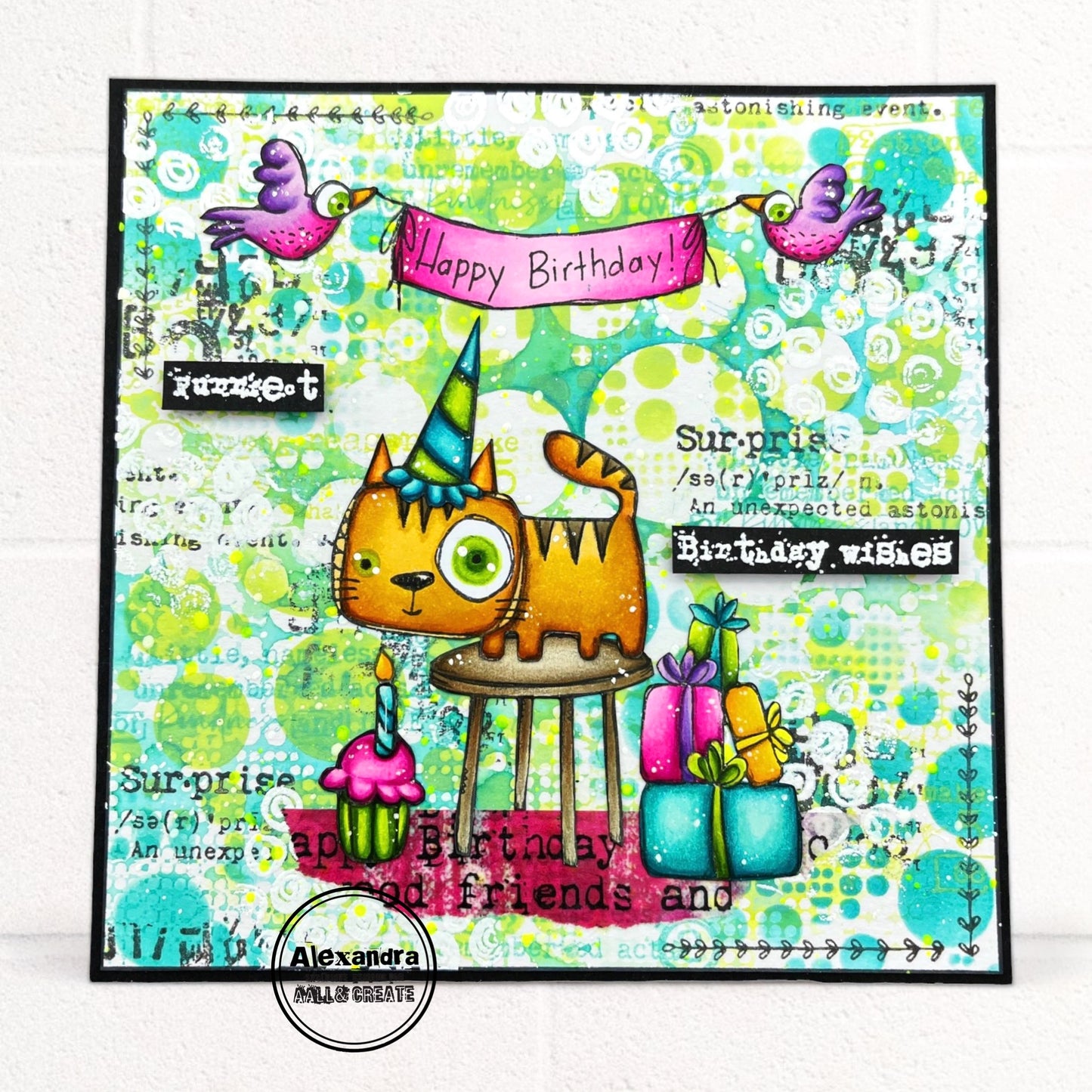 TP-966 - A7 Stamp Set - Purrfect Birthday