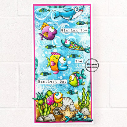 TP-1038 - A6 Stamp - Fish Tank