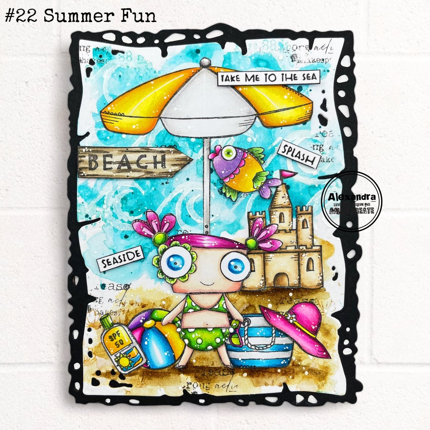 #423 - A7 Clear Stamp Set - Seaside