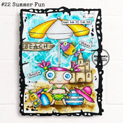 #423 - A7 Clear Stamp Set - Seaside
