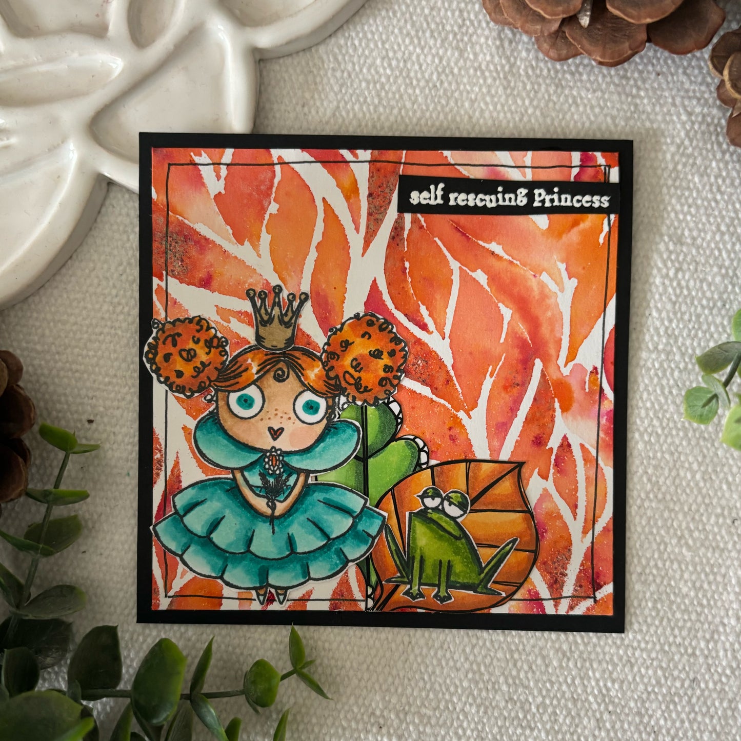 PC-155 - 6"x6" Stencil - Folium